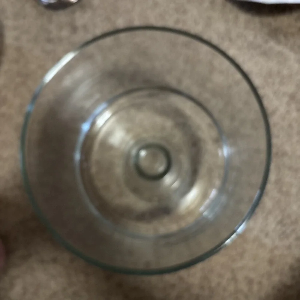 Anchor Hocking Monaco Clear Glass Trifle Bowl 8 1/8